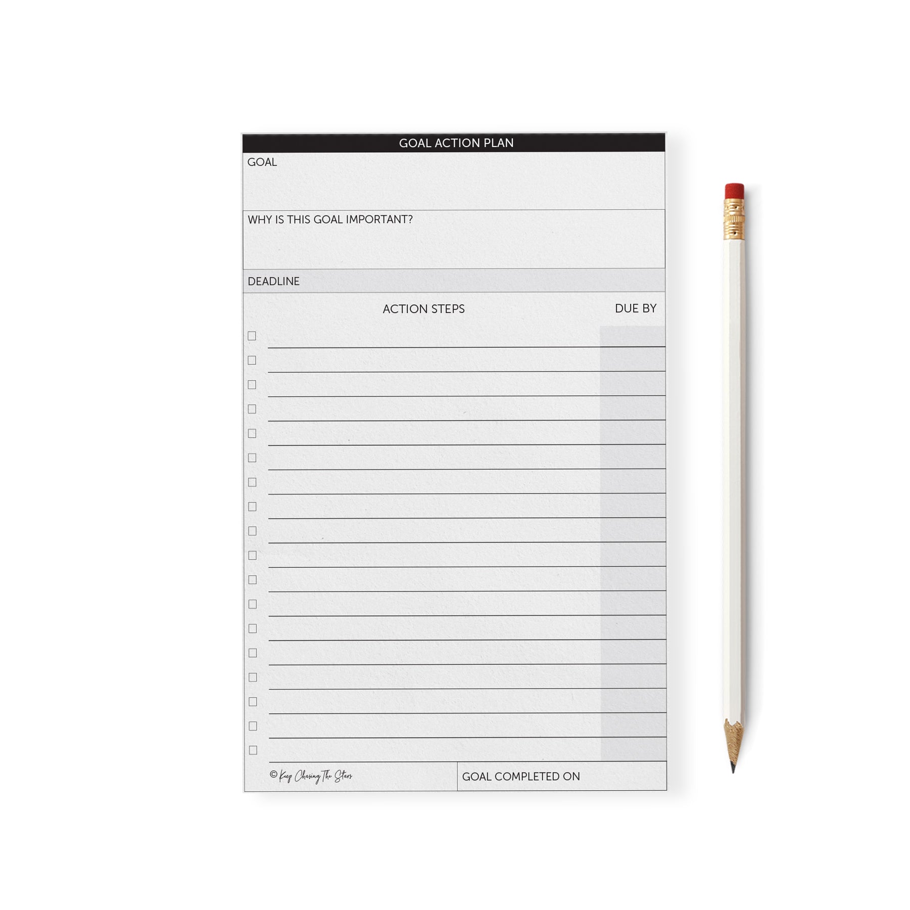 Goal Planning Notepad – Take Tiny Action
