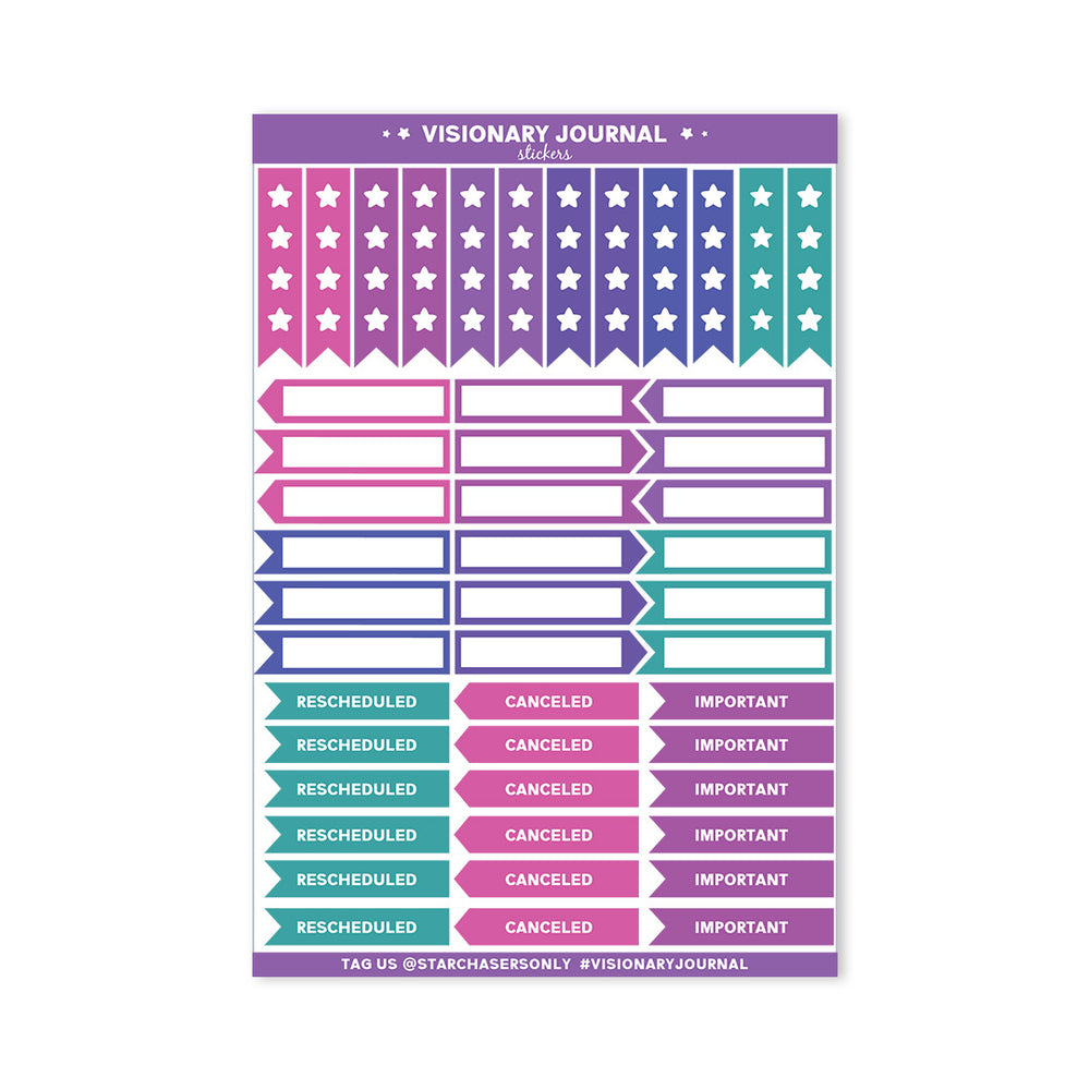 Flags And Banners Stickers - Galaxy